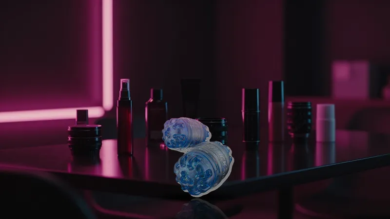 Quickshot Turbo on a long glossy black table in a dark cinematic lineup with magenta neon
